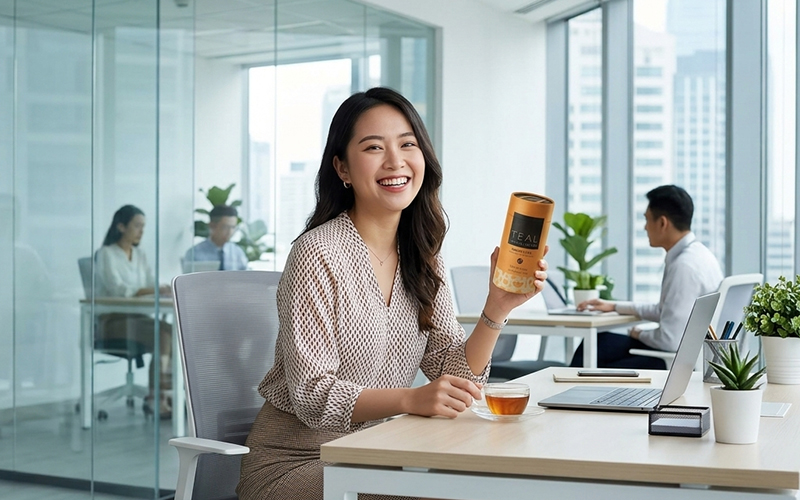 ống giấy có nắp